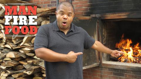 Man Fire Food